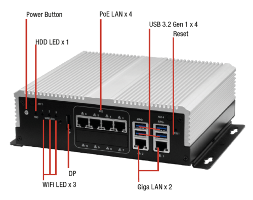 VPC-5600S Multi-PoE & Fanless Appliance