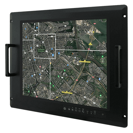 R17L100­MLA1FP Rack Mount Defence Display